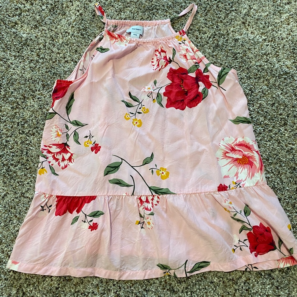Old navy girls floral flows tank size xl (14)
